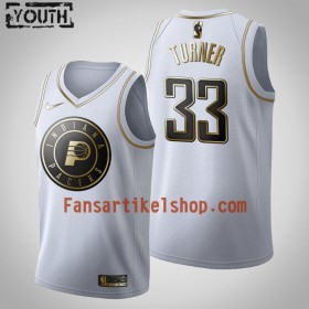 NBA Indiana Pacers Trikot Myles Turner 33 Nike 2019-2020 Weiß Golden Edition Swingman - Kinder
